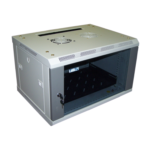 Шкаф настенный 2, 18U 600x450, стеклянная дверь | код TWT-CBW2-18U-6x4 | TWT