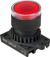 Световой индикатор L2RR-L3RL, плоский ?28мм цвет красный 110...230В 50/60Гц, монтажное отверстие ?22/25мм | код A8026-A5550009681 | РЕЛЕ И АВТОМАТИКА