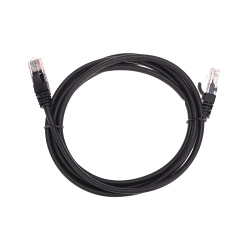 Патч-корд U/UTP, CAT 5e, RJ45-RJ45, 26AWG, LSZH, черный, 2м REXANT | код 02-0102-2 | REXANT