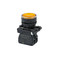 Кнопка желтая с подсветкой, 1NO, 220V AC/DC, IP65, пластик MTB5-AW35713 | код 137271 | MEYERTEC