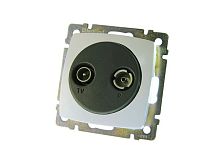 Розетка TV-FM проходная белый Suno | код 774034 | LEGRAND