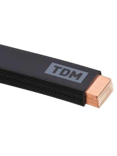 Шина медная гибкая изолированная ШМГ 10х(63х1), 2м, TDM | код SQ0841-0018 | TDM