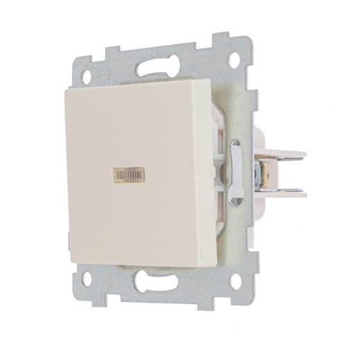 Выключатель 1-кл. СП Аксиома С110-448 10А IP20 с индикацией механизм сл. кость Кунцево 122008 фото 2