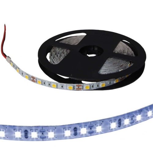 Светодиодная лента RUICHI, 5050, 300 LED, IP33, 12 В, цвет белый тёплый, длина 5 м | код 109744 | Ruichi