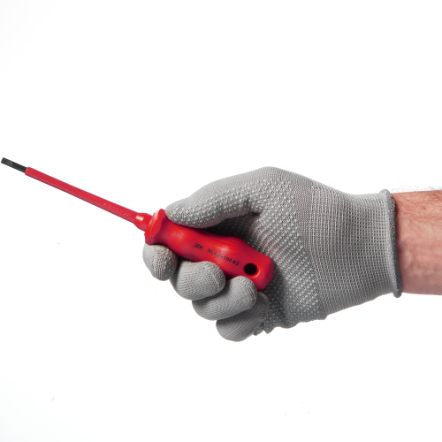 Отвертка диэлектрическая шлицевая SL4.0х100 K2 1000В ARMA2L 3 | код. A2L3-SC30-K2-SL-40-100 | IEK фото 3