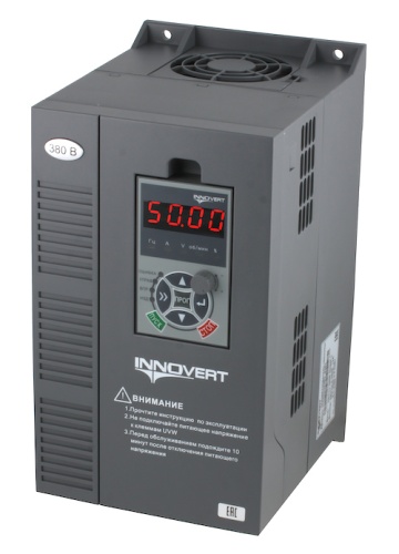 Преобразователь частоты векторный INNOVERT ITD401U21B2 (0,4 кВтx220 В), выходной ток 2.5 А, NPN/PNP | код ITD401U21B2_0302 | INNOVERT