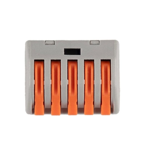 Клеммы монтажные многоразовые PTC-5P 222-415 450V 32A 0,08-2,5(4.0)mm2 , 5 отверстий, серые /50 шт. | код 5050853 | JazzWay фото 3