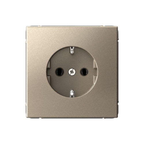 Розетка ArtGallery 16А с заземл. механизм шампань | код GAL000543 | Systeme Electric