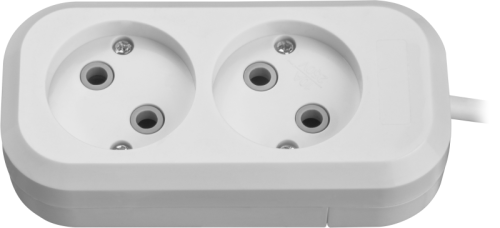 Удлинитель 2х5м без заземл. 10А IP20 90505 OPE-S-02-500-X-2х1 ОНЛАЙТ 90505 фото 2