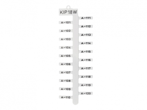508 013, Маркировочная пластина для KKS, 18х4 мм, (желтая), KIP 18Y | код 0.0.0.5.08013| KLEMSAN