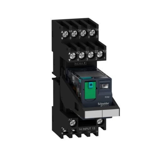 КОМПЛ.:РЕЛЕ,КОЛ.,4С/О,=24В,6А,МАРК,СК. | код RXM4AB2BDPVM | SCHNEIDER ELECTRIC