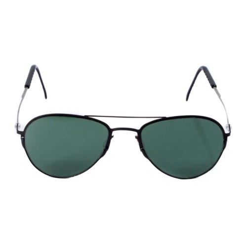 Черные солнцезащитные очки из титана с зелеными линзами | код NOL6ENNC | DKC