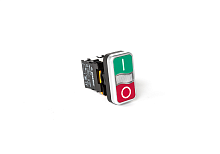 PB0-AL73415 Двойная кнопка 1NO + 1NC (Красный - Зеленый) | код PB0-AL73415 | Plastim