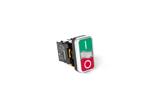 PB0-AL73415 Двойная кнопка 1NO + 1NC (Красный - Зеленый) | код PB0-AL73415 | Plastim