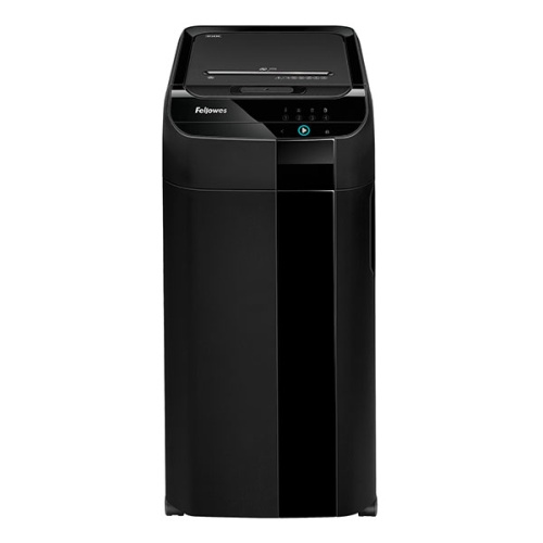 Шредер Fellowes AutoMax 350C с автоподачей (секр.P-4) фрагменты 350лист. 68лтр. скрепки скобы пл.карты CD | код 1052352 | FELLOWES