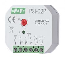 РЕЛЕ ПРЕОБРАЗОВАТЕЛИ СИГНАЛОВ PSI-02P NEW! Реле-формирователь импульсов, длительность импульса 1-10с, питание 165-265 В AC, монтаж в монтажную коробку 165-265 В AC 8A 2NO IP20 | код EA09.001.012 | ЕВРОАВТОМАТИКА ФиФ
