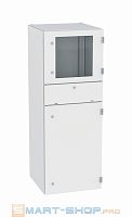 Шкаф компьютерный сталь 08пс 1600х600х800 IP55 RAL7035 ПРОВЕНТО | код MKM 160.60.80 | ПРОВЕНТО