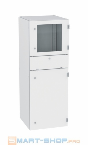 Шкаф компьютерный сталь 08пс 1600х600х800 IP55 RAL7035 ПРОВЕНТО | код MKM 160.60.80 | ПРОВЕНТО