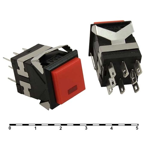 Кнопочный переключатель RUICHI KD2-22BRG | код 83063 | Ruichi