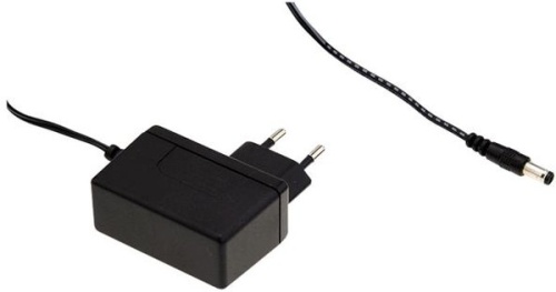 Адаптер настенный, AC-DC, 12Вт, вход 90...264B AC 47...63 Гц, выход 7.5B/1.6A, изоляция 3000В AC, 62.2x27.4x39.5мм, -20...+60С, выходной разъем длина 11 мм, диаметр 2.1x5.5 мм | код SGA12E07-P1J | MeanWell