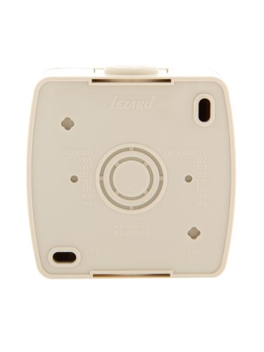 Переключатель проходной 2-кл. ОП Nata 10А крем. LEZARD 710-0300-106 фото 2