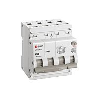 Автоматический выключатель дифференциального тока селективный АВДТ-63N (S) 3P+N 25А 100мА характеристика C тип AC электронный 6кА PROXIMA EKF | код D63N46ES25C100 | EKF