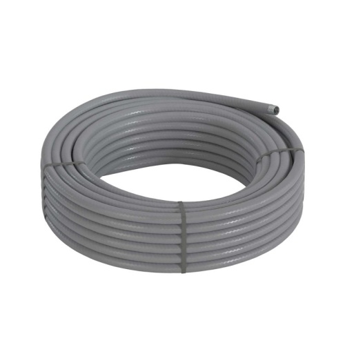 Металлорукав DN 20мм в гладкой ПВХ изоляции Dвн 20,5 мм Dнар 27,0 IP66 50 м цвет серый | код. 6070R-22 | DKC фото 3 Металлорукав DN 20мм в гладкой ПВХ изоляции Dвн 20,5 мм Dнар 27,0 IP66 50 м цвет серый | код. 6070R-22 | DKC фото 3