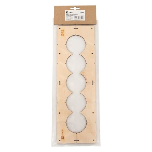 Шаблон для подрозетников c 5 отв, диам, 72 мм Expert | код sh-d72-5 | EKF фото 4