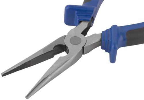 Тонконосы ''Один'' двухцветные обрезиненные ручки, полированная сталь 200 мм | код 47477М | FIT фото 5