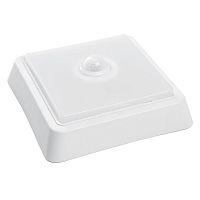 Светильник светодиодный ДБО-10w с датчиком 4000К 800Лм квадратный белый | код 41798 | Feron