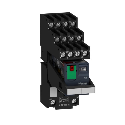 КОМПЛ.:РЕЛЕ,КОЛ.,4С/О,~230В,6А,МАРК,СК. | код RXM4AB2P7PVS | SCHNEIDER ELECTRIC