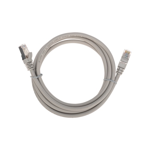 Патч-корд F/UTP, CAT 6, RJ45-RJ45, 26AWG, LSZH, серый, 2м REXANT | код 02-0210-2 | REXANT