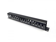 Организатор кабельный с крышкой 19дюйм 1U CM-1U-ML16-COV метал. | код 454711 | Hyperline