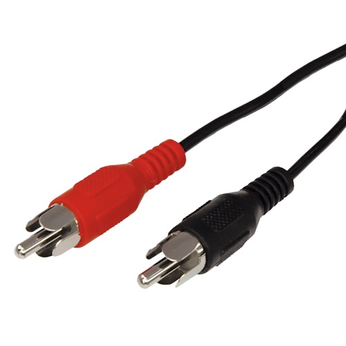 Шнур REXANT 2 RCA - 2 RCA, 1.5 м, черный (10 шт./уп.) | код 17-0103 | REXANT