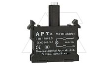 Блок индикатора, желтый, LED, 220VAC/DC, монтаж на адаптер, для PB1 и PB3 серий | код PB-F-DS/Y28 | АРТ