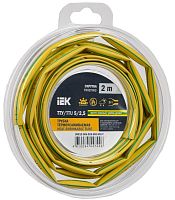 Трубка термоусадочная ТТУ нг-LS 5/2.5 желт./зел. (уп.2м) | код UDR12-005-D25-002-K52-T | IEK