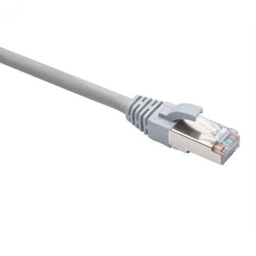 Шнур коммутационный F/UTP категория 5e LSZH нг(А)-HF 5,0 м, серый DATAREX | код DR-191015 | Datarex