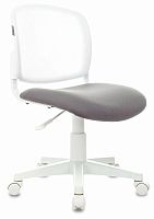 Кресло детское Бюрократ CH-W296NX белый TW-15 сиденье серый Neo Grey сетка/ткань крестов. пластик белый пластик белый | код 1863654 | БЮРОКРАТ