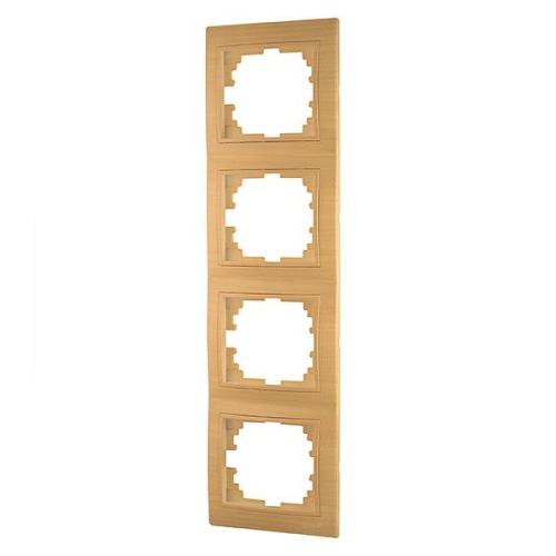 Рамка 4-м Mira вертикал. ясень LEZARD 701-4700-154