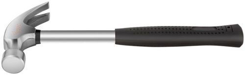 Молоток-гвоздодер 27мм 450г метал. ручка; резинов. рукоятка КУРС 44613 фото 3