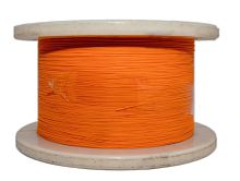 Hyperline FO-B9-IN-50-1-LSZH-OR Кабель волоконно-оптический 50/125 (OM2) многомодовый. 1 волокно. simplex. плотное буферное покрытие (tight buffer) 0.9 мм. LSZH. нг(А)-HF. оранжевый | код 222539 | Hyperline