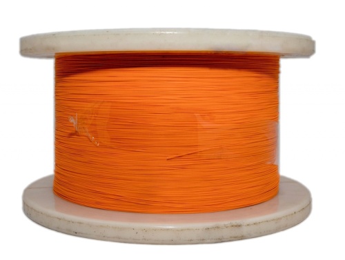 Hyperline FO-B9-IN-50-1-LSZH-OR Кабель волоконно-оптический 50/125 (OM2) многомодовый. 1 волокно. simplex. плотное буферное покрытие (tight buffer) 0.9 мм. LSZH. нг(А)-HF. оранжевый | код 222539 | Hyperline