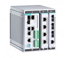 Шасси коммутатора EDS-611-T Compact managed Ethernet switch, 2 slots for 4-port fast Ethernet, total up to 8+3G ports, t:-40/+75 | код 00-06031652 | MOXA