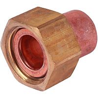 Муфта с накидной гайкой пайка медь 18 х 3/4' ВР, модель 5359g (153591834) | код RG008U3AFHT917 | Sanha