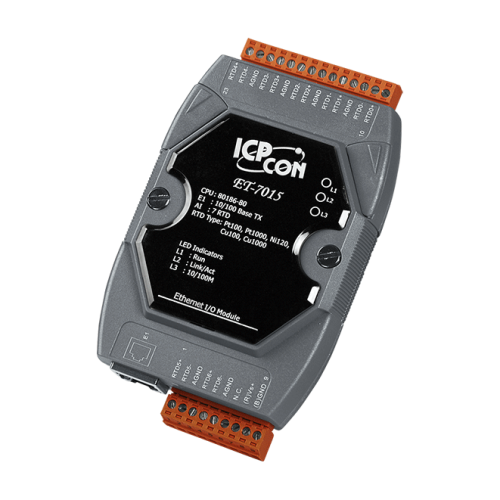 ET-7015 CR Ethernet I/O Module with 7-ch RTD Inputs (RoHS) | код 00-06027405 | ICP DAS
