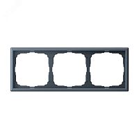 Рамка 3-м ArtGallery универс. грифель | код GAL000703 | Systeme Electric