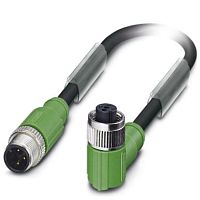 Кабель для датчика / исполнительного элемента SAC-3P-M12MS/ 2,0-PUR/M12FR | код 1502387 | PHOENIX CONTACT