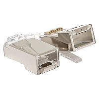 Коннектор RJ45 (8P8C) кат.5E экранир. TERACOM универс. (уп.20шт) | код TRC-PLUG-5EFTP-20 | EKF