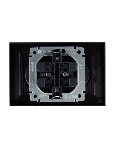 Розетка 2-м СП BRITE РС12-2-БрТБ 10А в сборе без заземл. без защ. шторок бр. | код BR-R20-10-K45-F | IEK фото 6