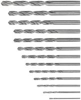 Набор сверл по металлу HSS, угол заточки 118град, пласт. кейс, 13 шт. (1.5-2.0-2.5-3-3.2-3.5-4-4.5-4.8-5-5.5-6-6.5мм) | код 35602М | FIT